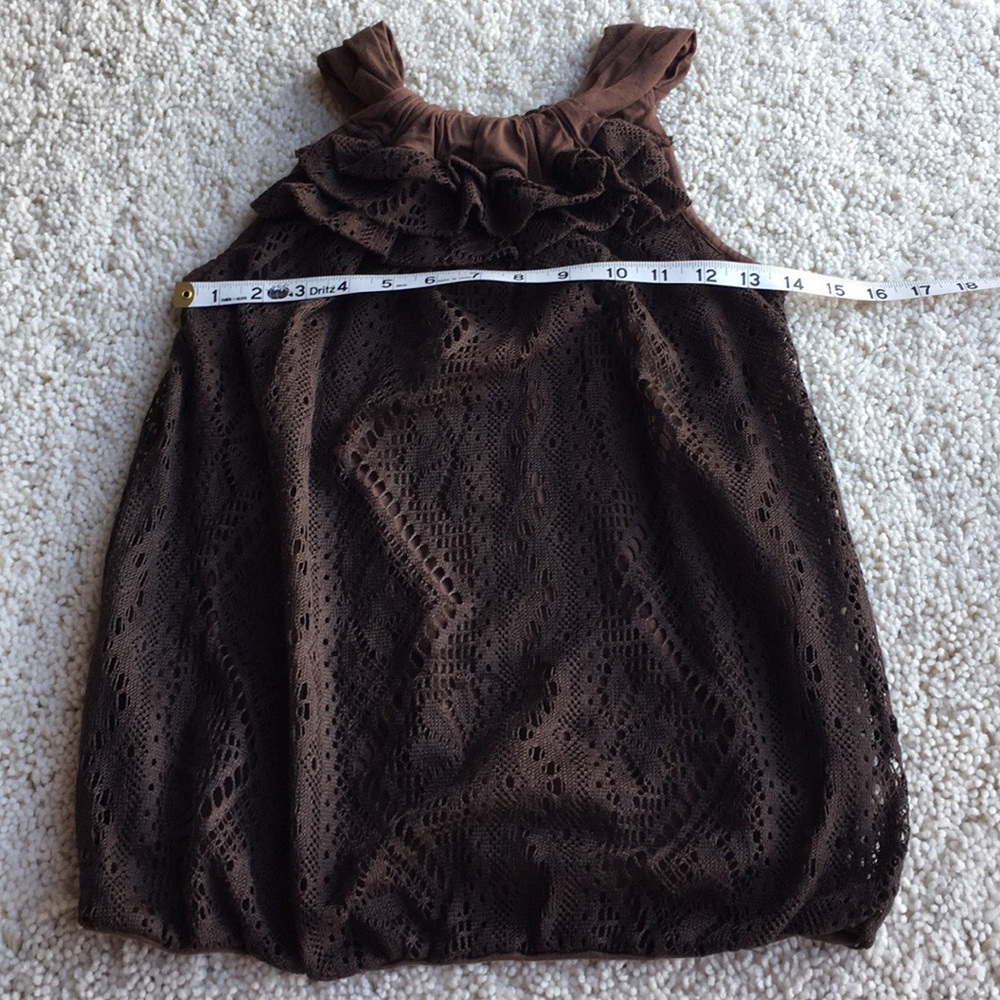 Ella Moss Halter Top.   Brown.   Size XS